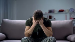 man with ptsd