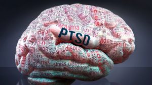 Brain with ptsd