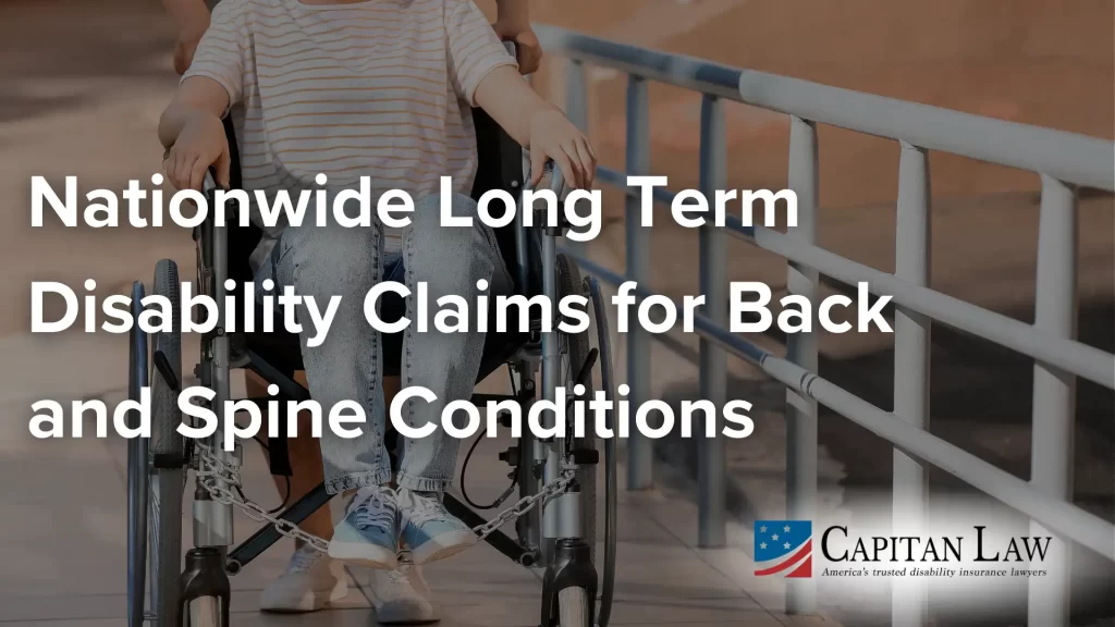 Nationwide Long Term Disability Claims for Back and Spine Conditions image