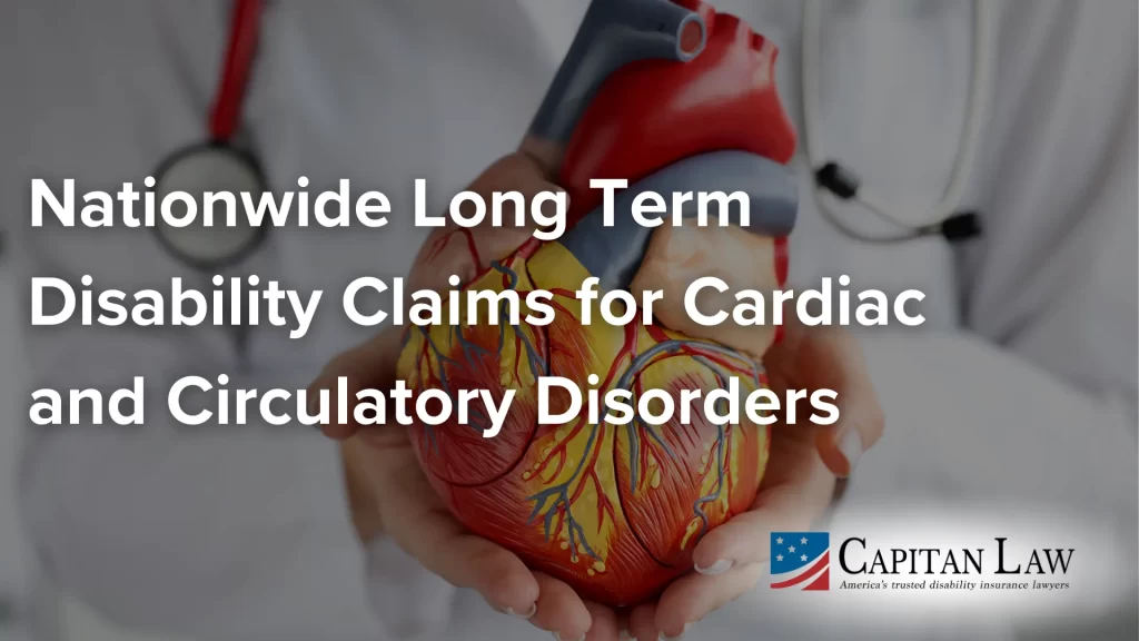 Nationwide Long Term Disability Claims for Cardiac and Circulatory Disorders image