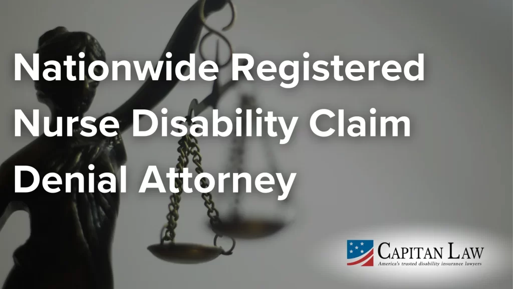Nationwide Registered Nurse Disability Claim Denial Attorney image