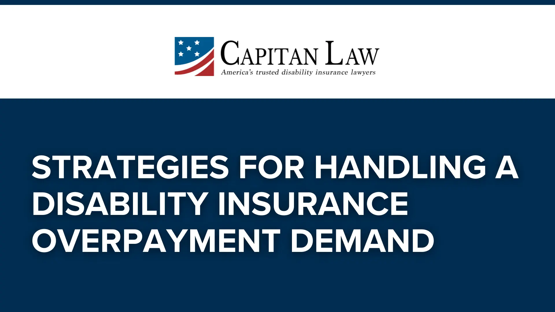 Strategies for Handling a Disability Insurance Overpayment Demand